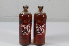 Two North Point Spiced Rum 2 x 700ml.