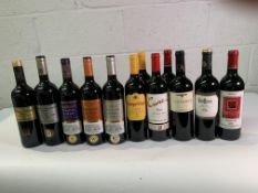 Twelve assorted Rioja Red Wines To Include Cune Crianza 2016, Borisa 2015, Palacio Del Burgo, Licenc
