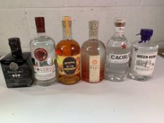 Crossbill Small Batch Scottish Dry Gin 700ml, Caorunn Small Batch Scottish Gin 700ml, Shetland Reel