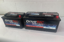 Two Drivetec Heavy Duty Auto Batteries (DM019 And DM075).