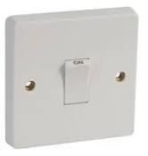 One Hundred and Eighty 1 Gang 20A DP Control Switch 4015 - White - As New (Stock image).