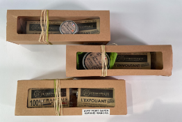 Thirty box sets from L'authentique Cosmetiques Naturels: Soap with Face & Body Balm, two Soaps with