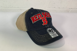 Sixteen Red Sox MLB 47 Tuscaloosa Clean Up Woman's Baseball Caps, adjustable back, Vintage Navy. As