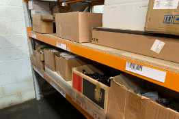 Two Shelves of Mixed electrical and miscellaneous items