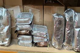 A quantity of Starbucks Expresso Roast Coffees Beans. Please Note: All items have expired 'Best Befo