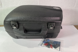 Hepco & Becker Motorcycle Top Case - Black (some minor damage, viewing recommended).