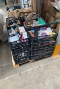 A pallet of miscellaneous items to include Homewares, Cosmetics and Electricals.