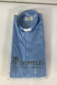 Sixty J Wippell & Co., Clergy Cassocks Shirts in Light Blue (Various Sizes).