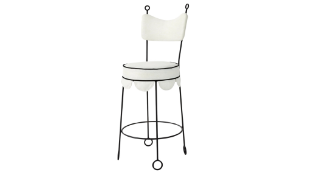Ce'cile Stool By Merci Maison, Black and White. As New in box.