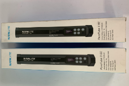 Two Nanlite PavoTube II 6C, RGBWW LED Tube Lights, not tested. As New in box.