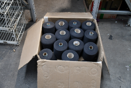 Twenty Eight, Rolls of Thread, Charcoal. In Box