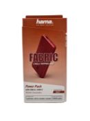 Six as new Hama Fabric 10000 mAh Power Packs in Chilli Red (Boxes sealed).