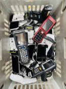 Assorted pre-owned mobile computer/barcode scanners (Sold as seen for parts only).