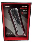 Four as new Hama Twin 2.0 Waterproof Bluetooth Speakers (Boxes sealed).