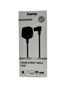 Twenty four as new Hama 1.9M Right Angle Figure of 8 UK Power Cables.