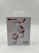 Twenty as new Sudio TOLV Wireless Bluetooth Earbuds in Pink (EAN: 7350071382011) (Box sealed).