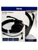 Ten as new Hama HS-P350 PC Office Headsets (Boxes sealed).