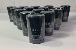Fifteen men's Calvin Klein Eternity Deodorant Sticks. As New, 15 x 75g.