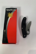 Spyderco Superior Steel Blade Pen Knife Black Handle (Over 18s only).