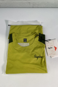 A women's Rapha Trail 3/4 Sleeve Jersey - Green - XS.