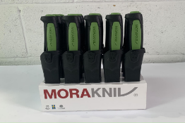 Fifteen Mora Safe Pro Carbon Steel Safety Blunt Knives with cases (Over 18s only).