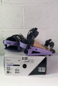 A Pair of Ride CL-4 Snowboard Bindings in Digital Violet, Gits UK size 5-9. As New.