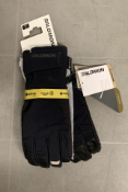 A Pair of Salomon Unisex Gloves QST GORE-TEX in Deep Black, Size UK L (EAN: 195751051576). As New.