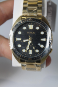 A men's as new Lorus Analogue Quartz Watch with Stainless Steel Strap, RH922LX9.