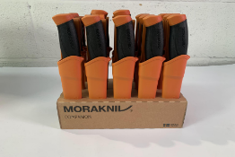 Fifteen Morakniv Companion Bright Orange 860F Rescue Safety Knives, Blades 104mm, Stainless Steel (O