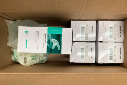 Six packs of Braun Manipler AZ-35W Stapler, 6.9mm x 4.2 mm, 6 Staplers per pack (Use by : 30/09/28).