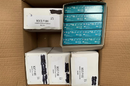 Five boxes of ten Stretta Hearing Aids, various models and colours. As New.