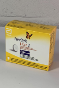 An Abbott Freestyle Libre Sensor 2 Glucose Monitoring Sensors, Yellow/White (EXP: 2025-03-31). As Ne