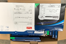 A box of Boston Scientific items to include 3 NC Emerge Monorail (Ref:392760835), 3 Comet II (REF: 3