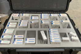 Medtronic Case with Various Fenestrated Screws. As New.