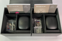 Two boxes of Oticon Hearing Aids, 1x Intent 1 Minirite (REF: 269568), 1x Intent 2 Minirite (REF:2695