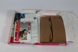 An as new Mediven AG/Thigh o SP / Open Toe, Forte, Caramel (REF: F260106000, EAN: 4046938545776).