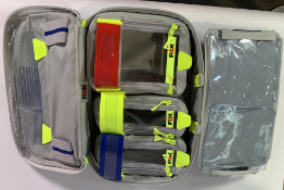 A Pax Emergency Medical Bag with three Zipped Inner Compartment packs. As New.