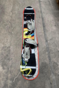 Burton Custom Wide 62 Snowboard - Black/Yellow - 162cm along with Burton Bindings - Large - All Pre-