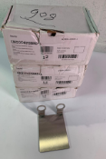 Thirty six units of Double Self Adhesive, Stainless Steel Dispenser Brackets. As New.