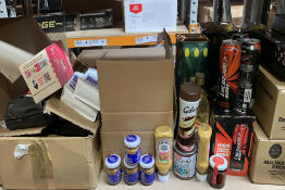 A quantity of Food, Drink and Related Items. Please Note: All Items Have Expired 'Best Before Dates'