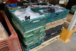 A pallet of miscellaneous items to include Beauty, Electrical and Clothing. (trays not included).