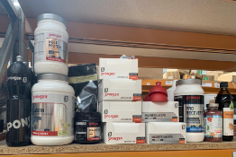 A quantity of Sponser Supplements and Related Items.