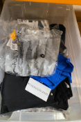 A box of clothing to include Calvin Klein and Billabong (15 items).