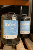 Two York 5 Gallon PureOil Formulation: K Canisters. As New.