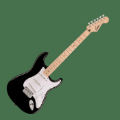 Squier Sonic Stratocaster - Black - As New (stock image).