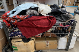 A large basket of Assorted Pre-owned Clothing and Related Items (basket not included).