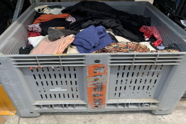 A Quantity Of Assorted Pre-Owned Clothing And Related (Crate Not Included).