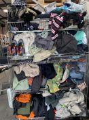 A quantity of Assorted Pre-owned Clothing/Footwear and Related Items (four tier basket not included)