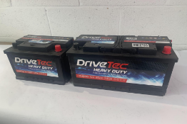 Two Drivetec Heavy Duty Auto Batteries (DM019 And DM075).