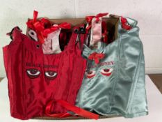 Fifteen Imogen Fawkes - Black Honey - Creep Eye Corsets (hand beaded using recycled materials). Vari